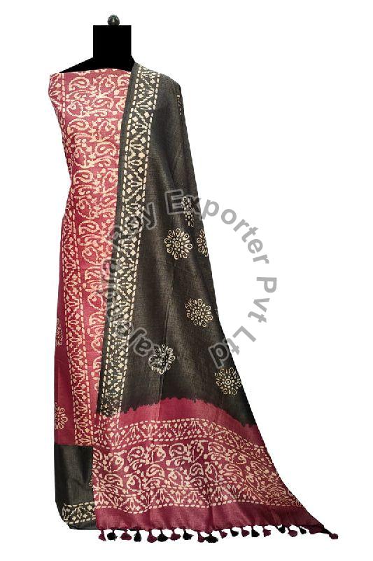 Plain Bhagalpuri Silk Suit, Occasion : Casual Wear, Festival Wear, Party Wear, Wedding Wear