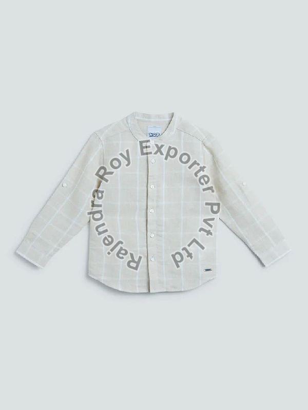 Plain Boys Linen Shirt, Sleeve Style : Full Sleeve