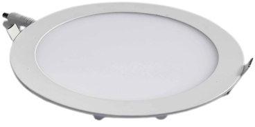Gyam Round Iron 12W LED Panel Light, for Home, Mall, Hotel, Office, Lighting Color : Pure White