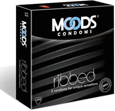 Moods Panache Ribbed 3's Condoms