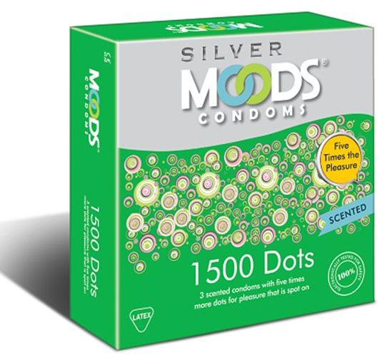 Moods Silver 1500 Dots 3's Condoms