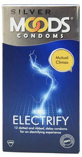 Moods Silver Electrify 12's Condoms