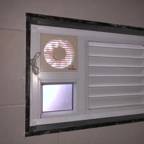 Polished UPVC Soundproof Window, for Home, Office, Bathroom, Window Width (in mm) : 5-6mm, 6-10mm
