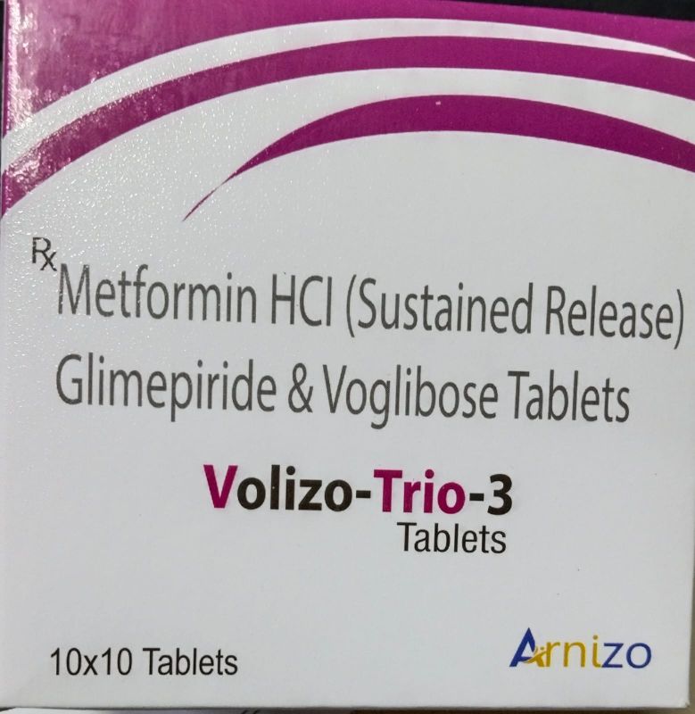 Metformin HCL Glimepiride and Voglibose Tablets, Medicine Type : Allopathic