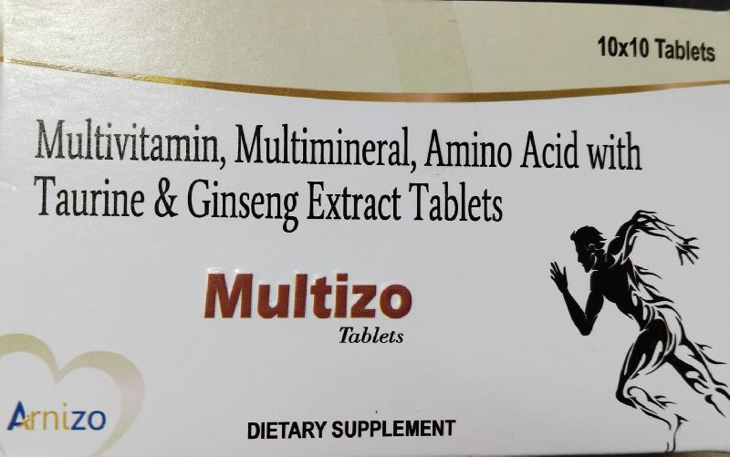Multivitamin, Multimineral, Amino Acid with Taurine and Ginseng Extract Tablets