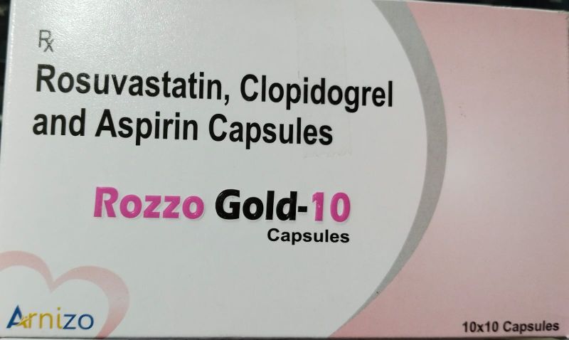 Rosuvastatin, Clopidogrel and Aspirin Capsules