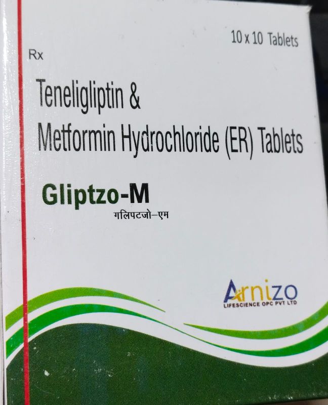 Teneligliptin and Metformin Hydrochloride (ER) Tablets, Medicine Type : Allopathic