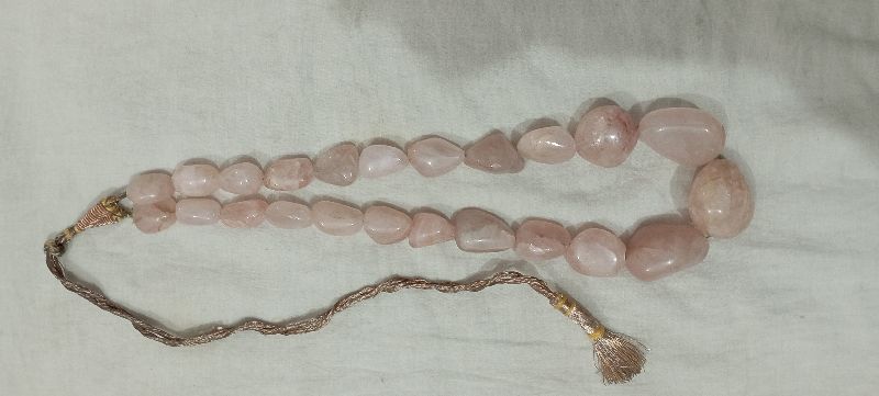 Natural Polished rose quartz, for Jewellery Use, Color : Pink