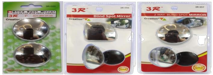 Glass Blind Spot Mirror, for Car, Packaging Type : Packet