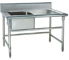 Rectangular Single Sink Unit with Table, Feature : High Quality, Shiny Look