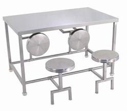 Stainless Steel 4 Seater Dining Table, Size : Multisize