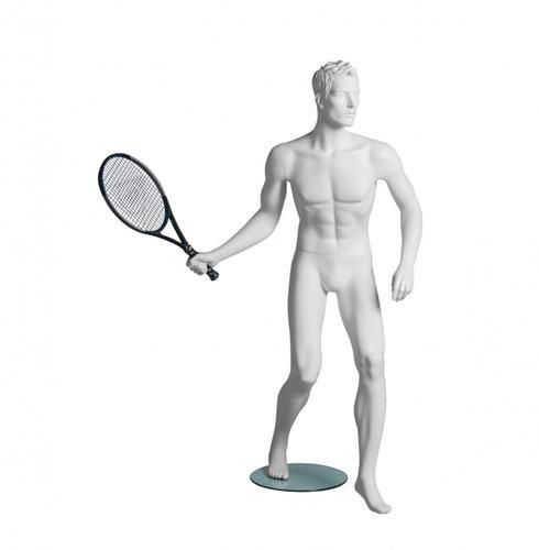 Fiberglass Tennis Male Mannequin, Feature : Fine Finishing, Hard Structure, High Quality