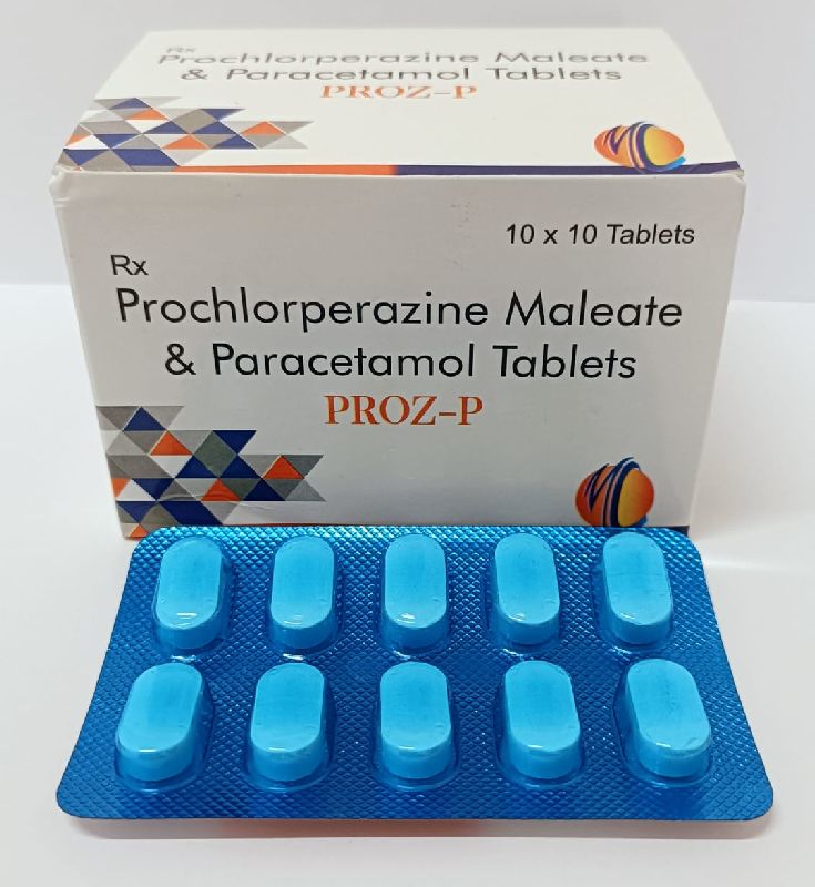 Prochlorperazine maleate paracetamol tablet, Grade : Pharma Grade