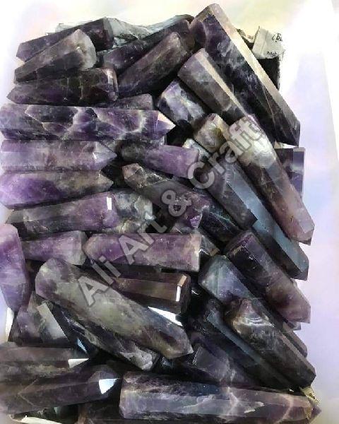 Purple Amethyst Points, For Jewelry, Packaging Type : Bag