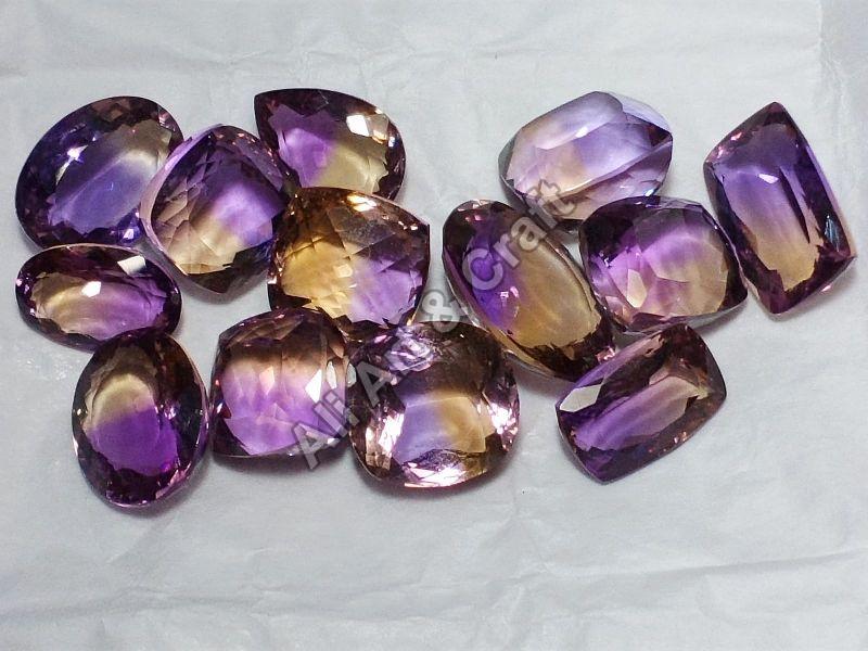 Polished Ametrine Faceted Gemstone, for Jewellery, Feature : Anti Corrosive, Colorful Pattern, Durable