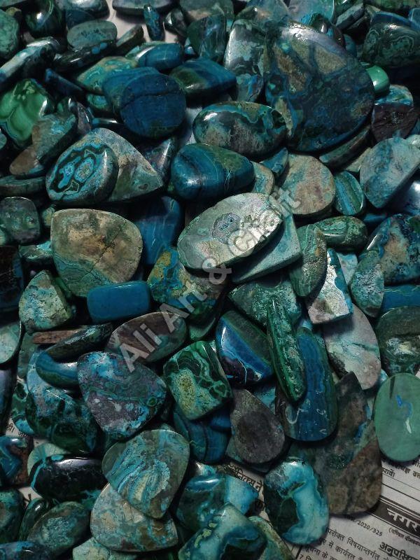 Polished Chrysocola Gemstone, for Jewellery, Feature : Anti Corrosive, Colorful Pattern, Durable, Fadeless
