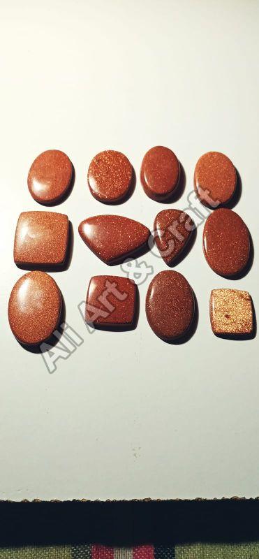 Polished Goldstone Gemstone, for Jewellery, Feature : Anti Corrosive, Colorful Pattern, Durable, Fadeless