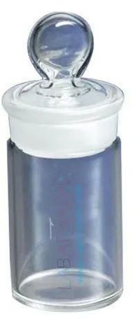 Cylindrical Glass Plastic Weighing Bottle, Form : Tall Form