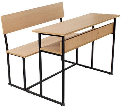 Wood Polished Three Seater School Bench, Feature : High Utility, Non Breakable, Termite Proof