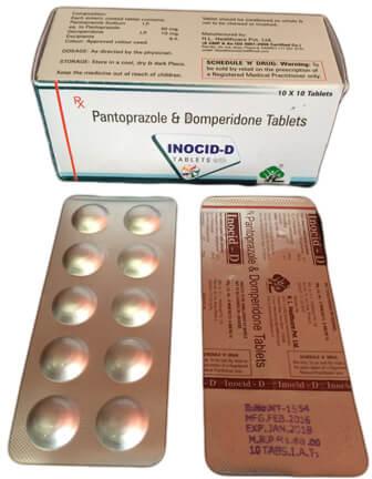 INOCID-D Pantoprazole Domperidone Tablets, Packaging Type : Alu-Alu