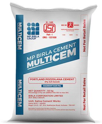 Mp birla cement, Packaging Type : HDPE Bag