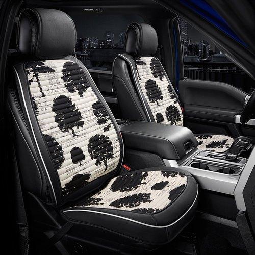 Pinted Leather Printed Car Seat Covers, Color : Multi Color
