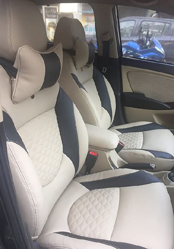 Leather Royal Car Seat Covers, Pattern : Plain