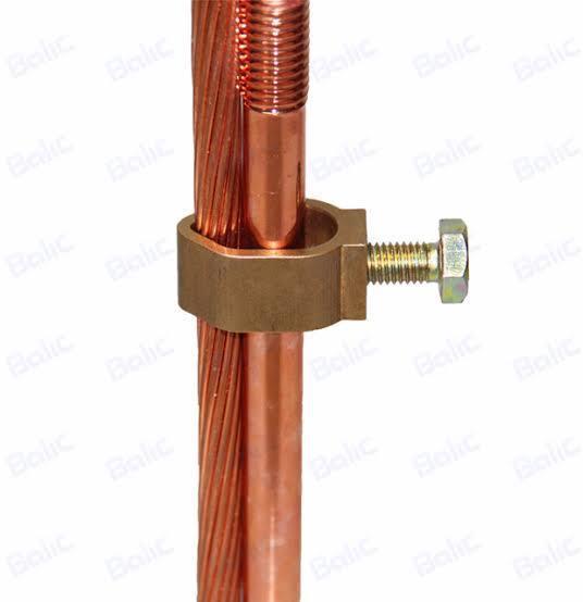 Copper Bonded Earth Rod with Clamp