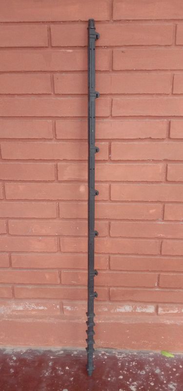 Polished PVC PP fence fencing poles, Length : 7 Feet