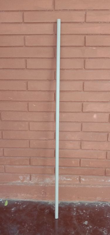 Polished PVC fencing pole, Length : 7.2 feet