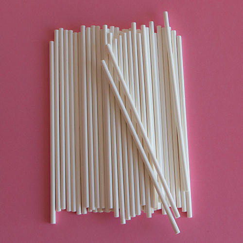 White Plastic Lollipop Sticks