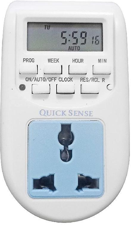 Plastic energy saving timer switch, Color : White