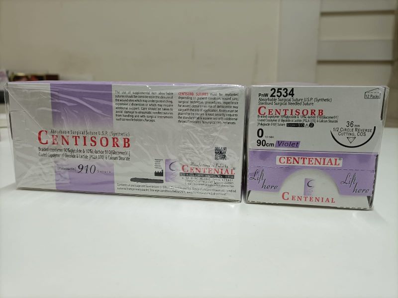 Centisorb PNW 2534 Suture, Packaging Type : Carton, Corrugated Box ...