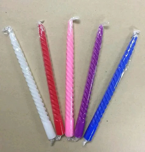 Multicolor Spiral Candles
