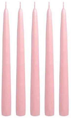 Wax Pink Taper Candles, for Fine Finished, Attractive Pattern, Moisture Resistance, Technics : Machine Made