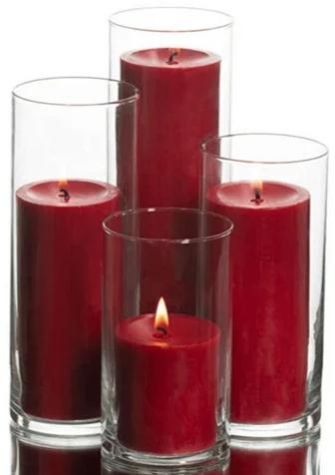 Red Pillar Candles