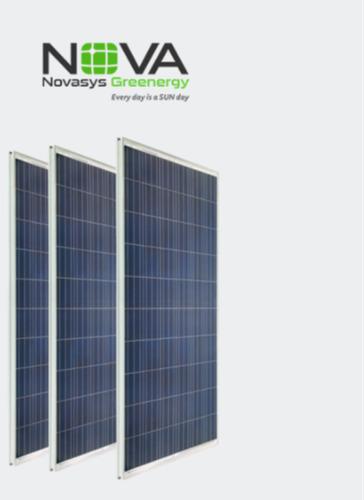Fully Automatic Novasys Monocrystalline Solar Panels, for Industrial, Toproof