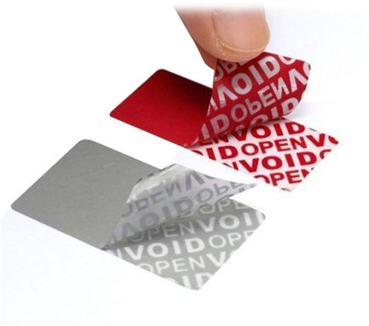 Glossy Lamination PVC Security Labels, for Industrial, Pattern : Printed