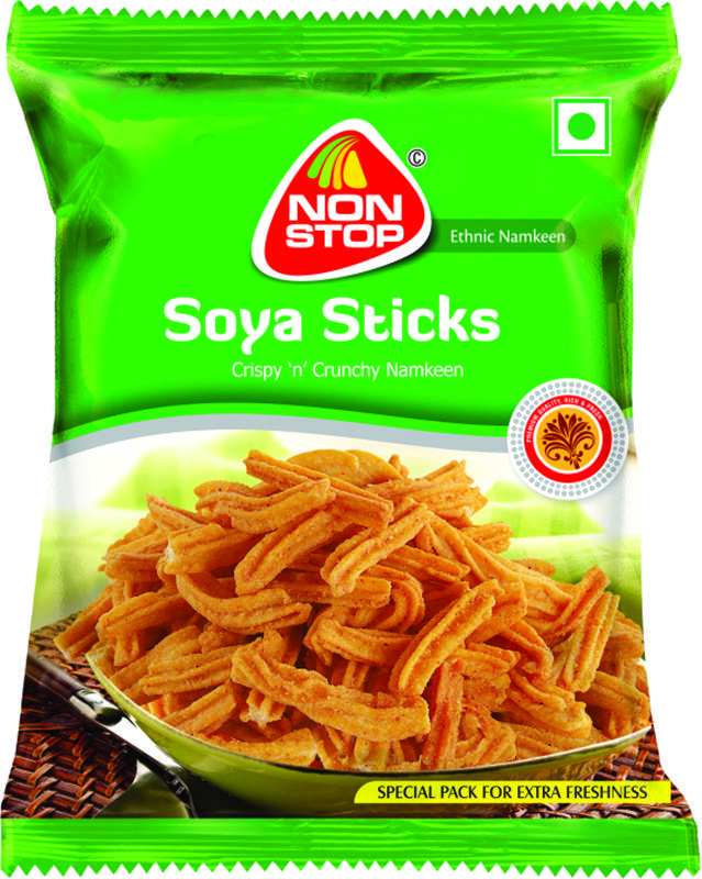 Non Stop Soya Stick Namkeen, for Snacks, Taste : Salty