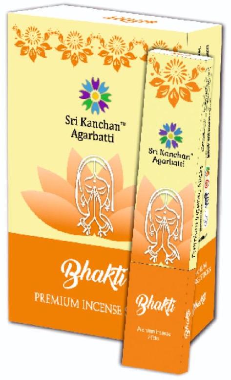 Sri Kanchan Bhakti Premium Incense Sticks, for Anti-Odour, Religious, Color : Black