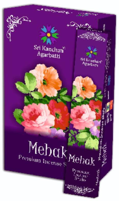 Sri Kanchan Mehak Premium Incense Sticks, for Aromatic, Church, Home, Religious, Length : 15-20 Inch