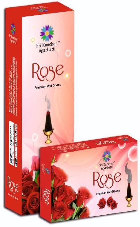 Cones Sri Kanchan Rose Premium Dhoop, for Fragrance, Feature : Best Quality, Low Smoke