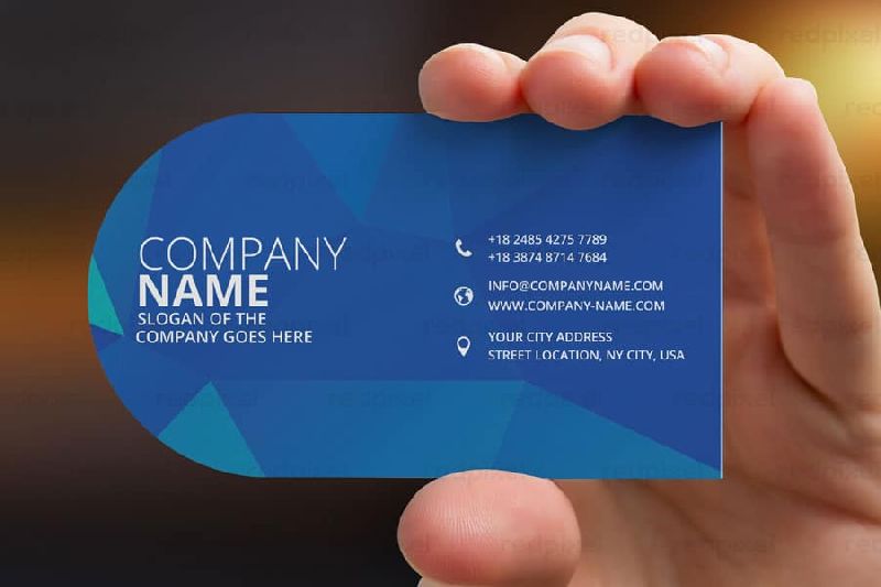 Printed Die Cut Visiting Card