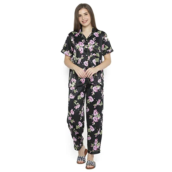 Cotton Plain Ladies Pajama Set, Occasion : Night Wear