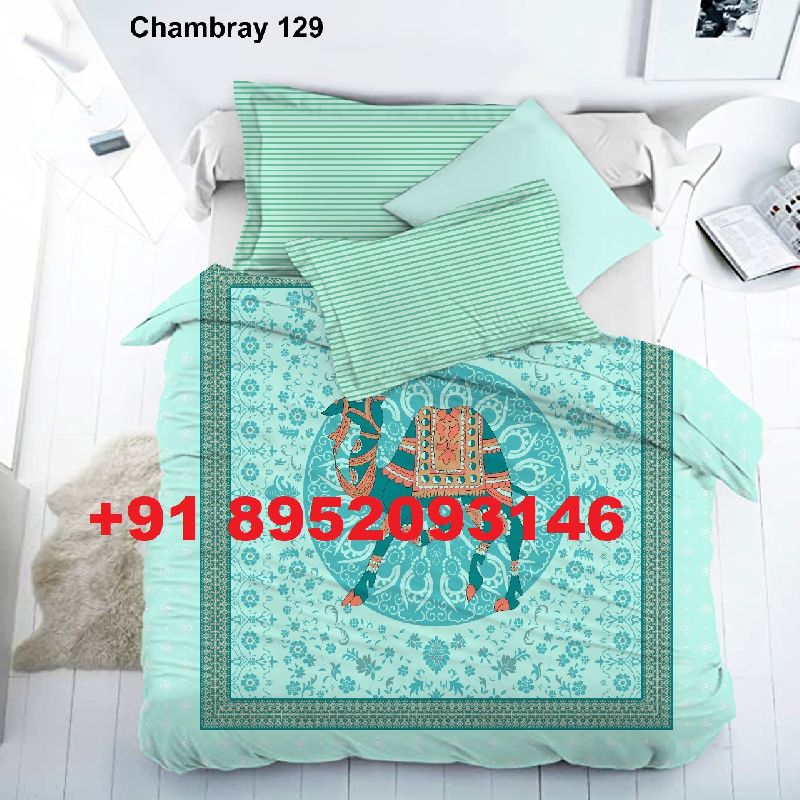 Cotton Printed Double Bed Bedsheet