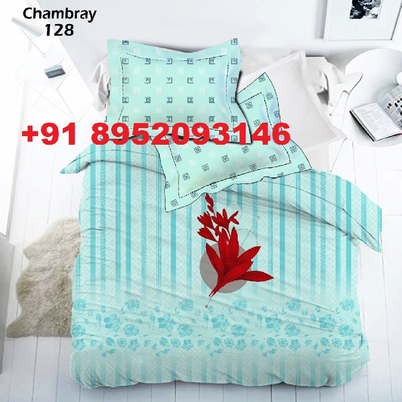 Double Bed Cotton Printed Sheet King Size Bedsheet