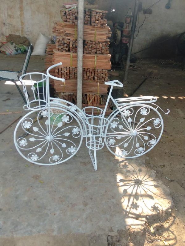 Iron Decorative Cycle, for Decoration, Color : White