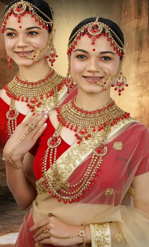 Brass Indian Bridal Jewellery Set, for Personal, Occasion : Party Wear, Wedding
