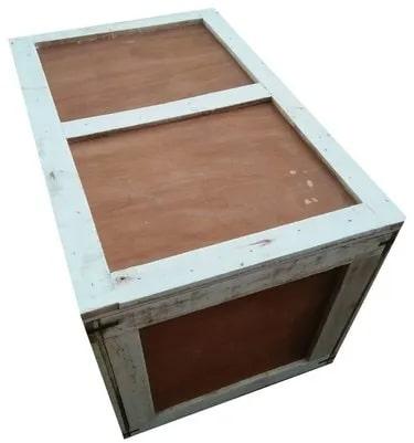Rectangular Polished Shipping Plywood Box, for Goods Packaging, Color : Brown