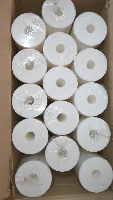 Round Plastic Spun filter, Color : White